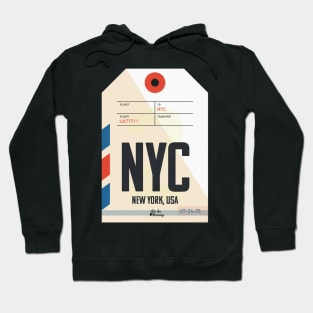 New York Luggage Tag Hoodie